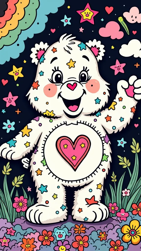 stoner care bear coloring pages